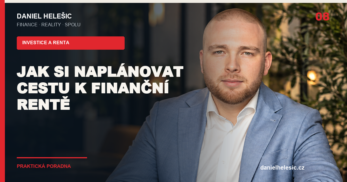 Titulní grafika článku: Jak si naplánovat cestu k finanční rentě